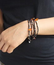 アンバーロングネックレス/025026