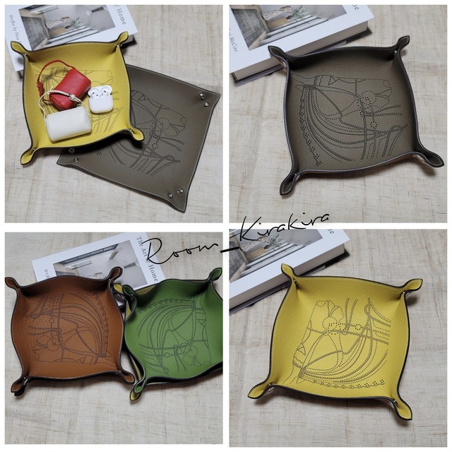 牛革製ロディオマルチトレイ