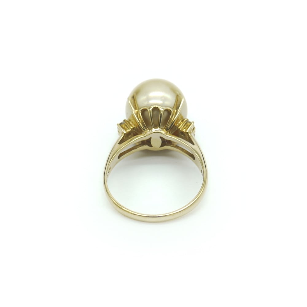 美品 田崎真珠 タサキ K18 ダイヤ計1.03ct デザイン リング 指輪