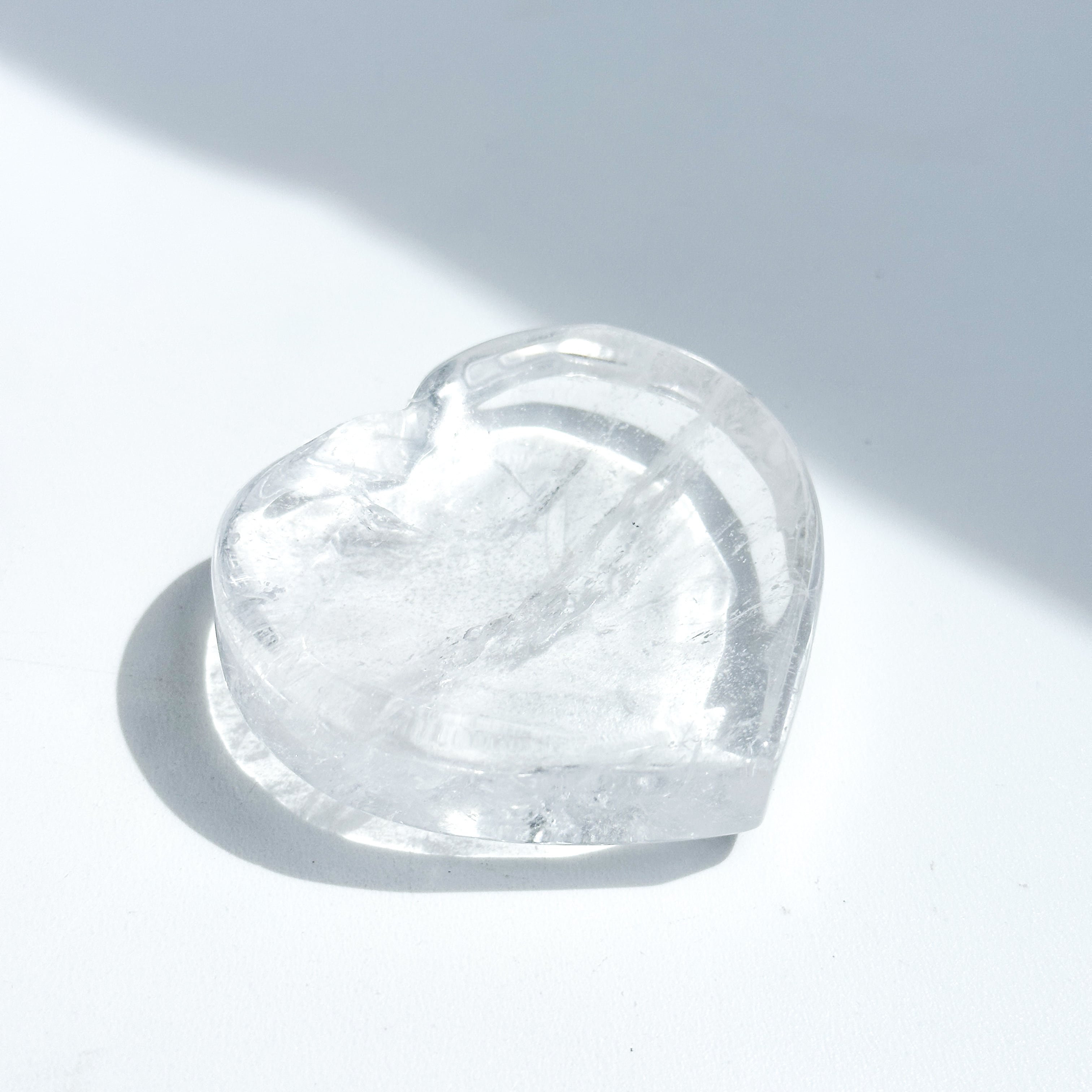 クリアクォーツハート型のうつわ 33◇ Clear Quartz ◇ 天然石・鉱物