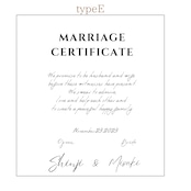 木の結婚証明書|クス|No.101