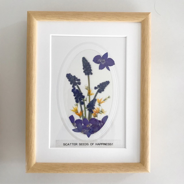 押し花花絵額 咲花 Shoka Aki Works