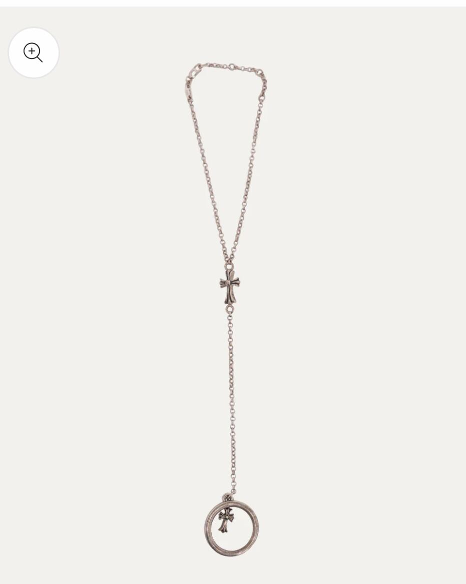 Chrome Hearts リング & チェーンブレスレット セット CHROME HEARTS クロムハーツ リング＆クロスチャーム ハンドチェーン