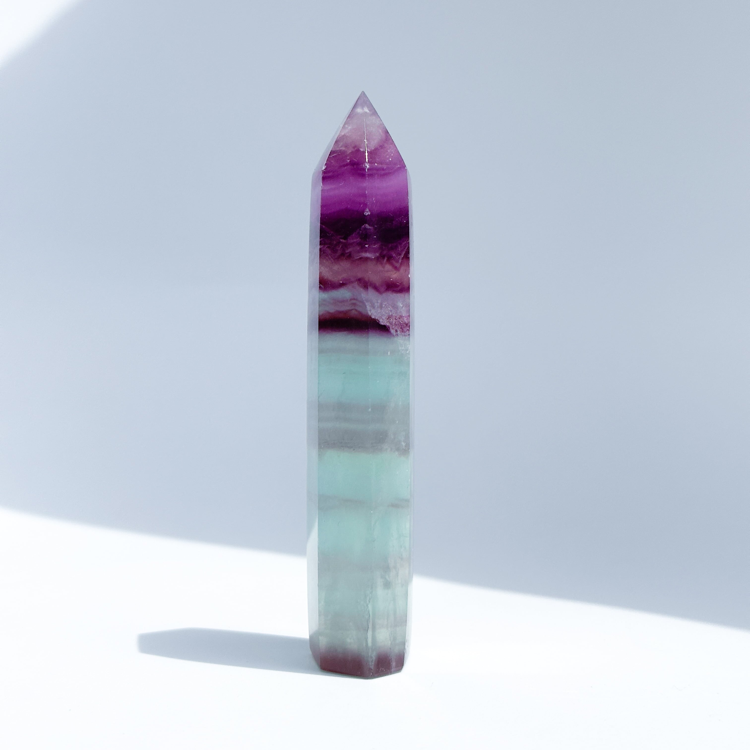 大型 天然石 レインボーフローライト タワー高さ約15センチ レインボーフローライト タワー15◇ Rainbow Fluorite ◇天然石・鉱物