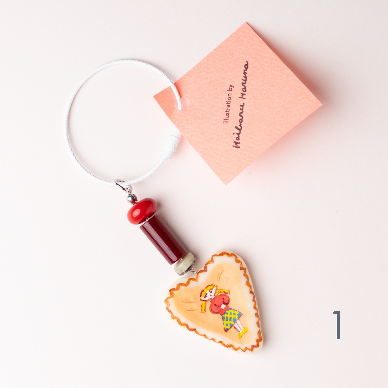 < はいばら はるな > 1点もの手描きキーホルダー