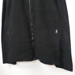 ノースフェイス　フリース　ジャケット　ポーラテック　裏起毛　薄手　刺繍　ブラック　L