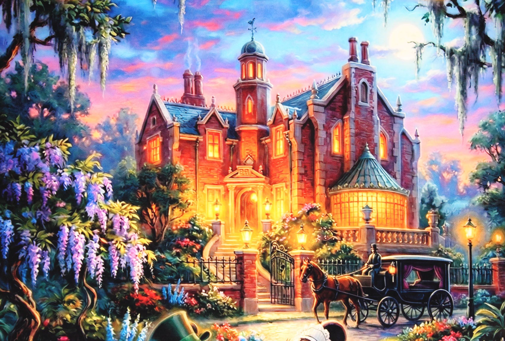 ディズニー ポスター「ミッキー&ミニー/ホーンテッドマンション