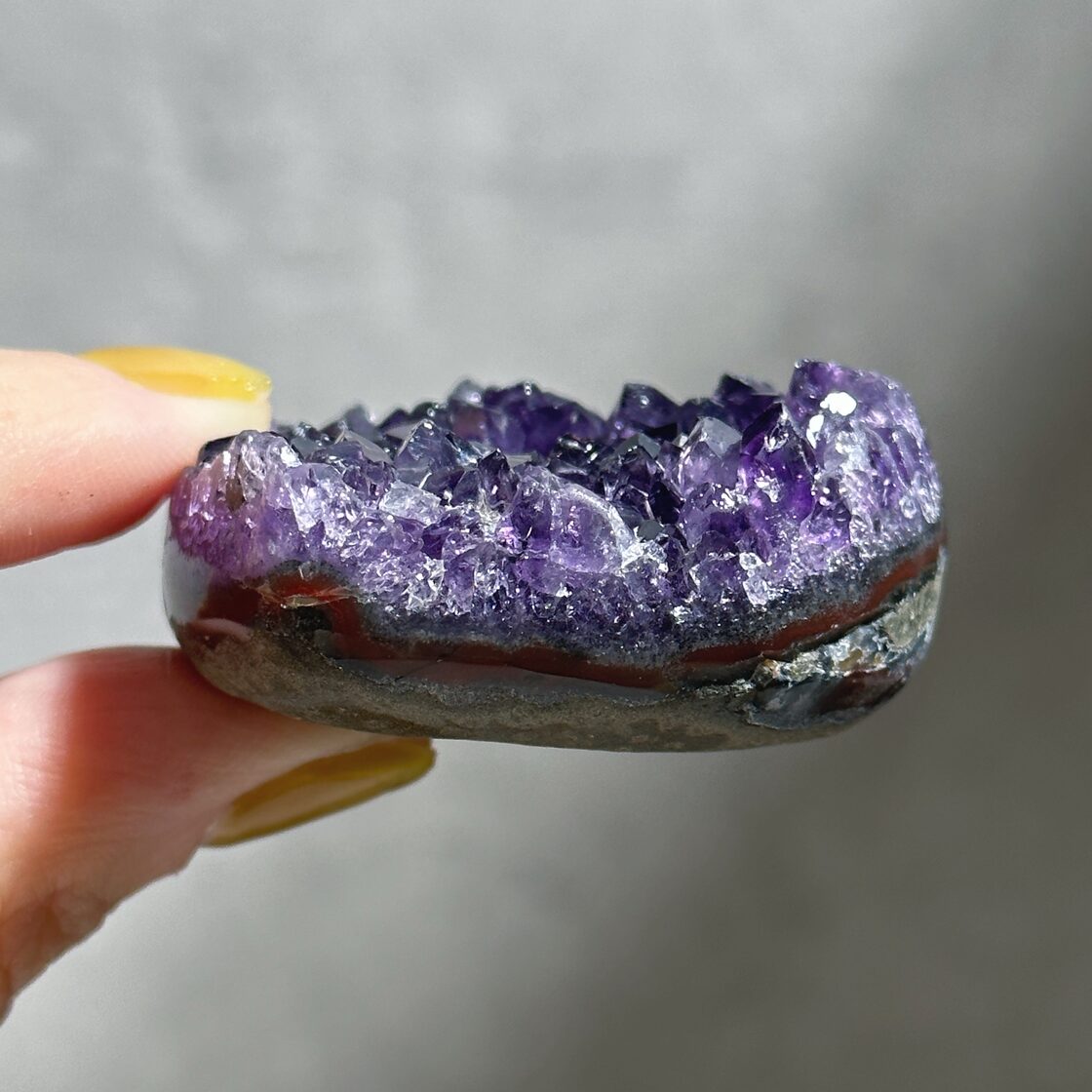 台座付き♡アメジスト ハート型21◇Amethyst◇天然石・鉱石 