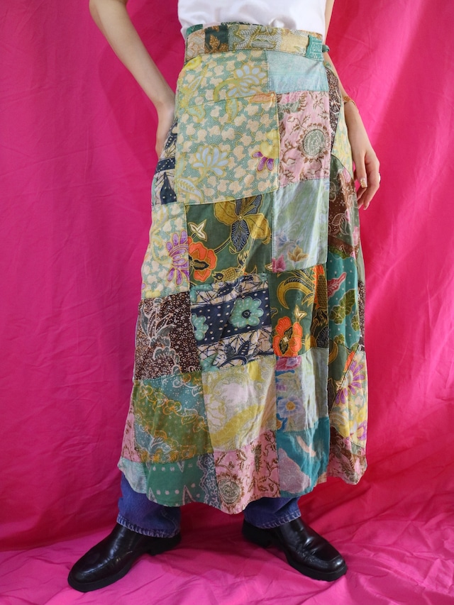 all pattern wrap skirt【6025】