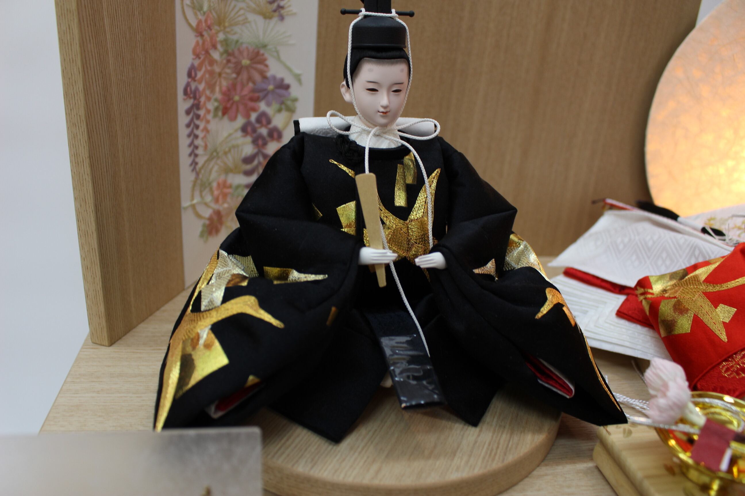 雛人形 Ciel/空 田村芙紗彦「金駒刺繍・鶴」収納 限定一点物人形