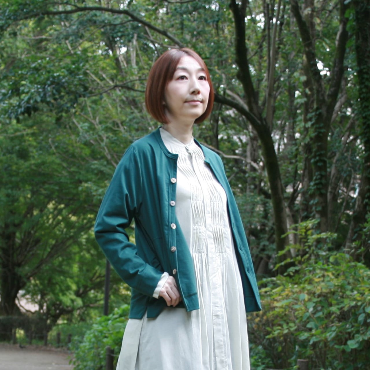 オーガニックコットンミニ裏毛　Beautiful Planet プリント プルオーバー