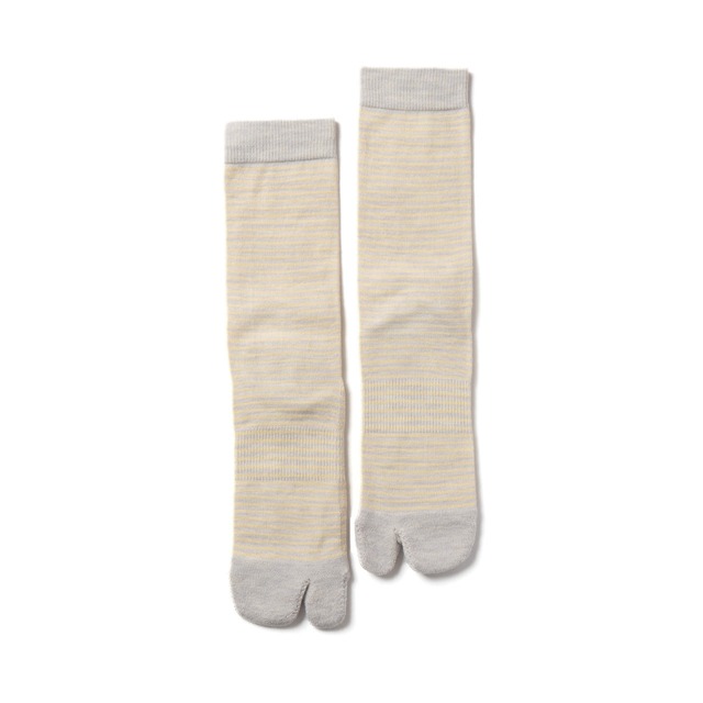 Merino Wool Stripe Socks（Light Gray）