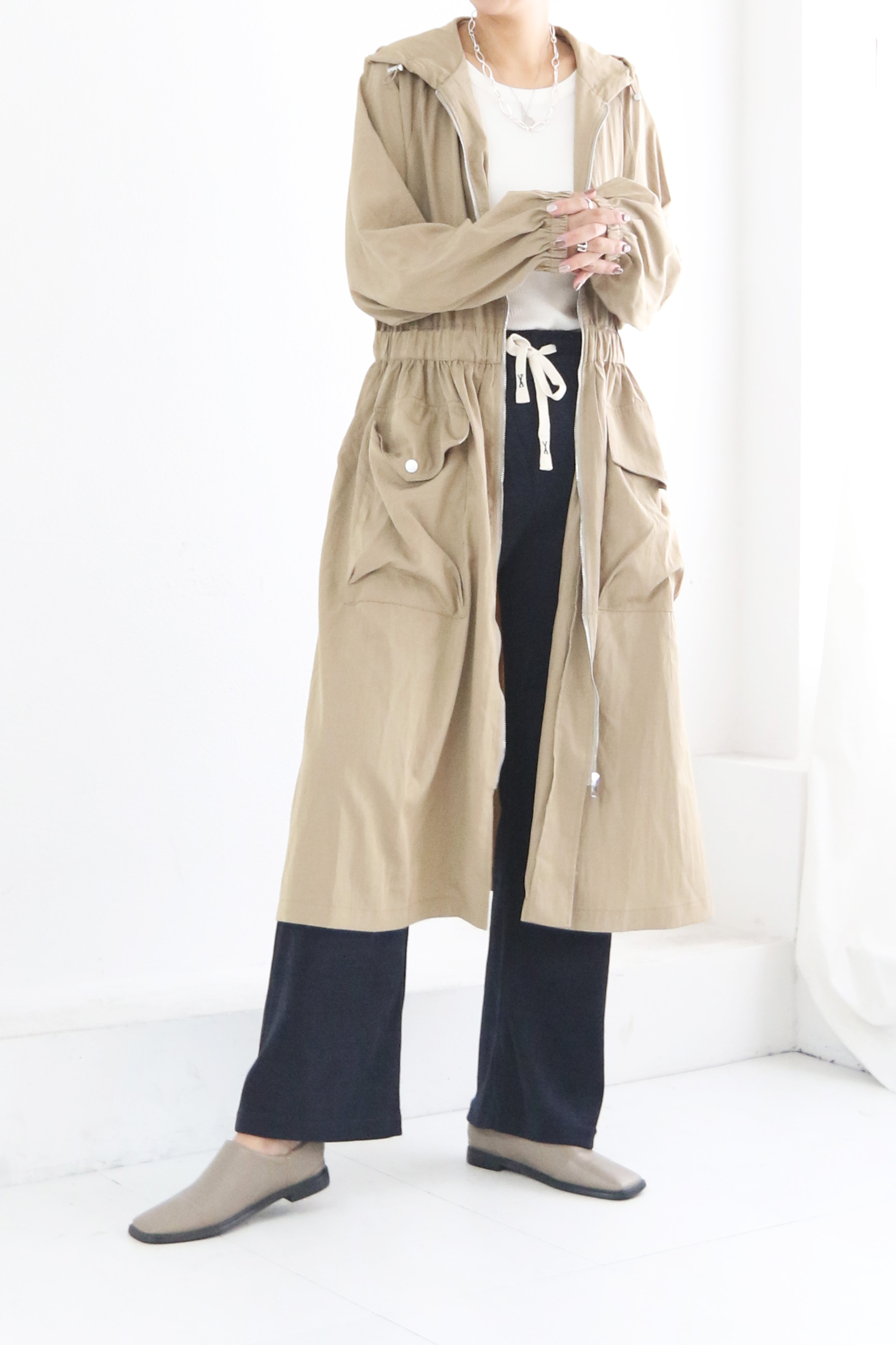 フード付きロングジャンパー (5W46012H)