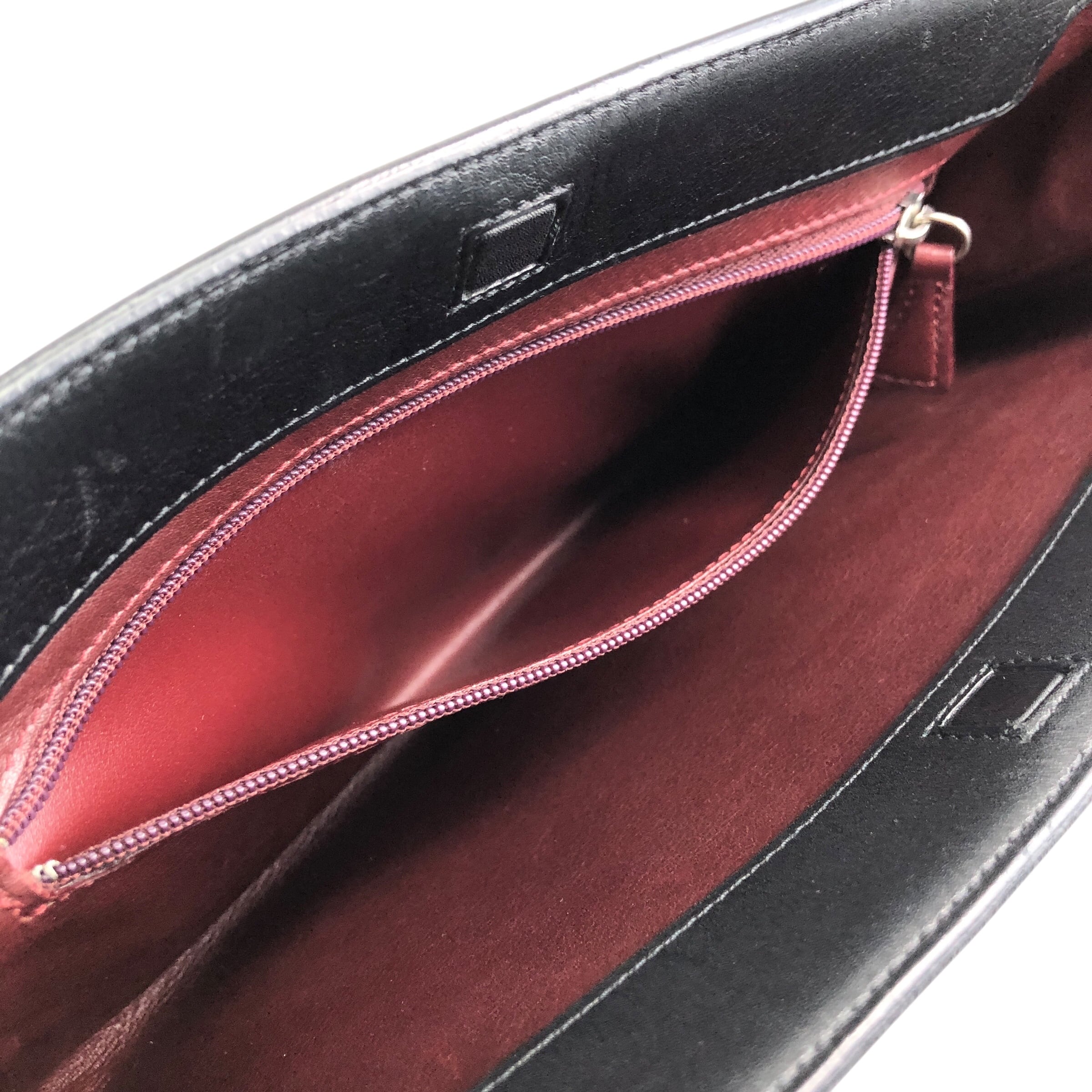 Cartier カルティエ カボション ハンドバッグ ブラック レザー ミニ