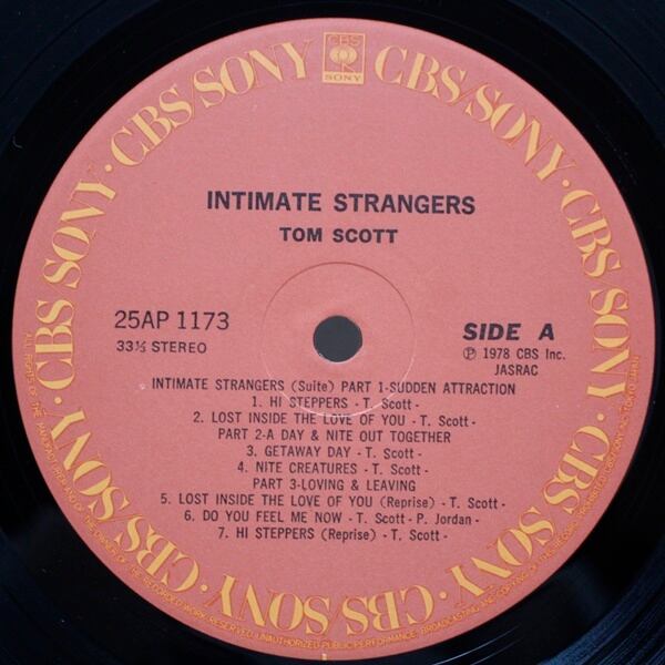 Tom Scott / Intimate Strangers [25AP 1173] - 画像3