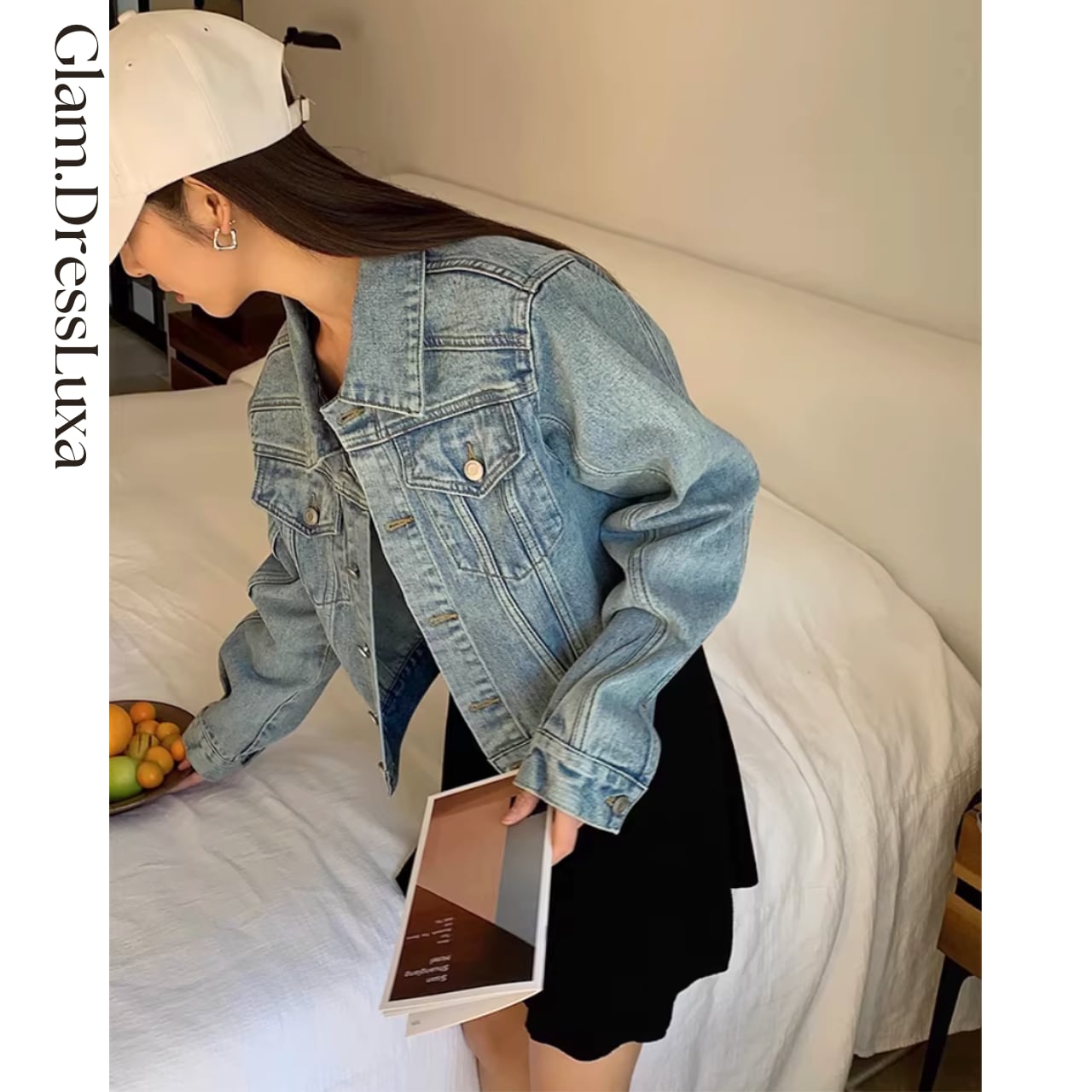 Crop Denim ジャケット_K10