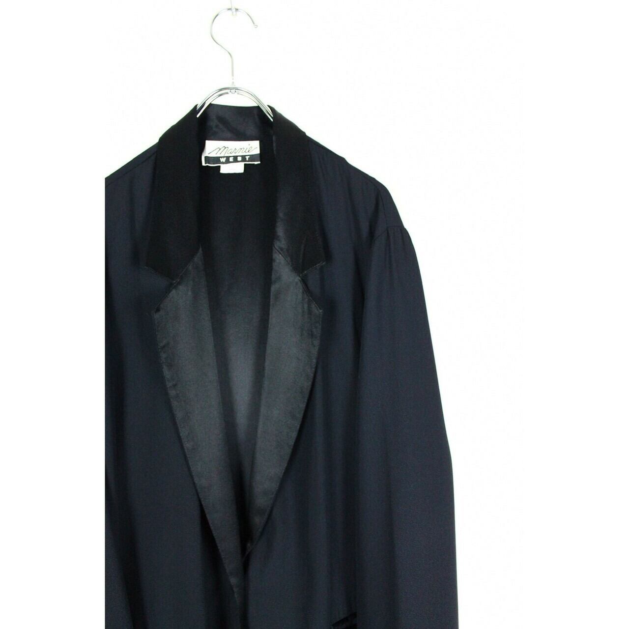 サテン切り替えイージーテーラードジャケット Made In USA 【FF-0547