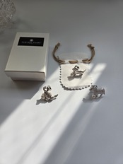 あこや真珠ブローチピン/タックピン サッカー