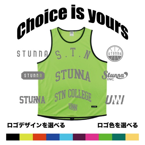 Choice is yours Tank :volt black line : ロゴ色選択、有料ナンバリング可能商品