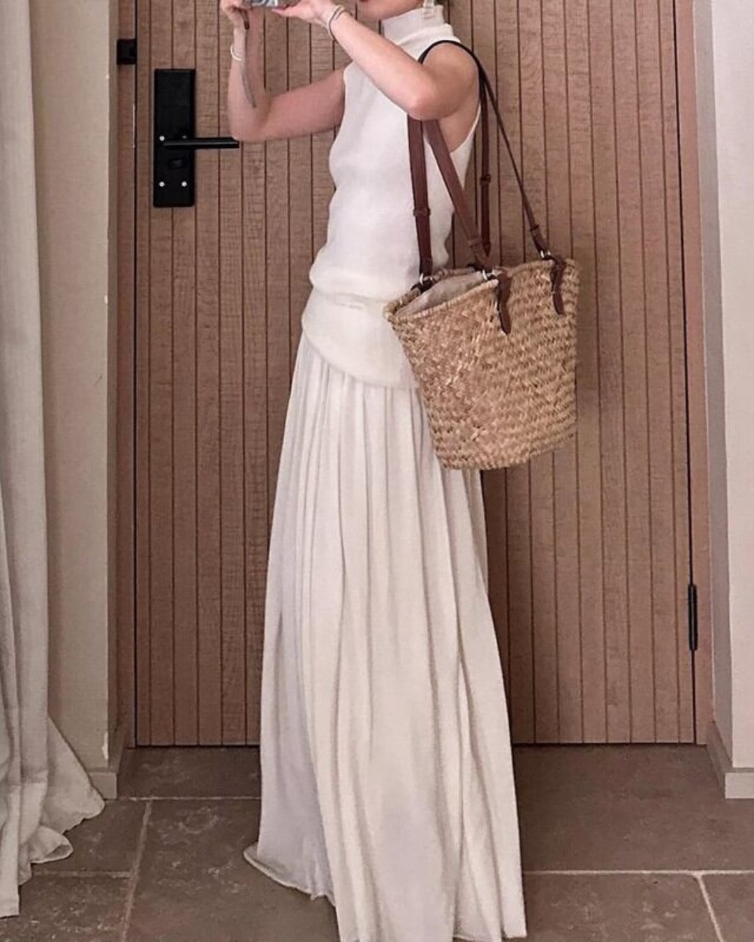 ニットタートルネック+スカートセットアップ S24392