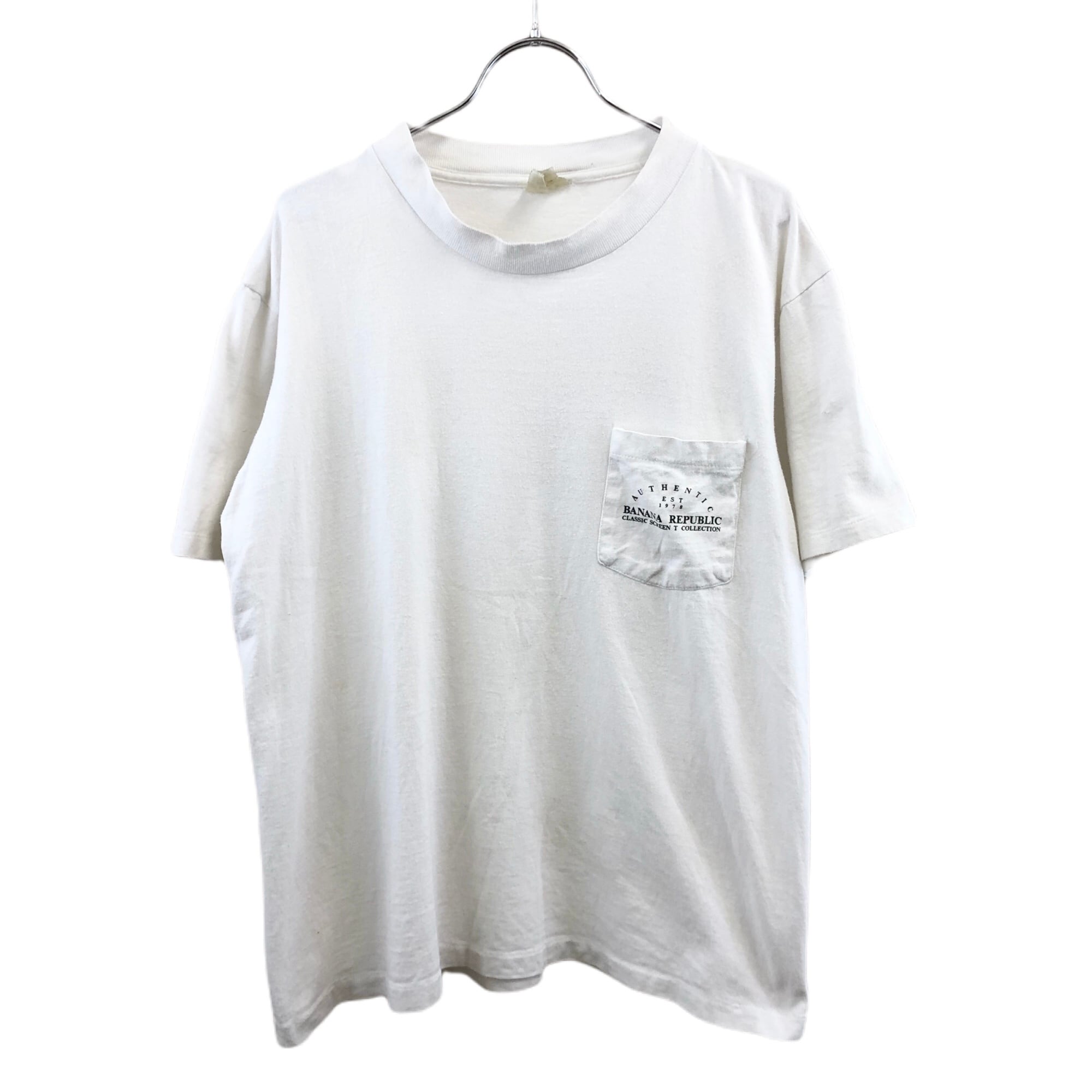80s USA製 BANANA REPUBLIC 』 ワールドマップ 世界地図 プリント ロゴ