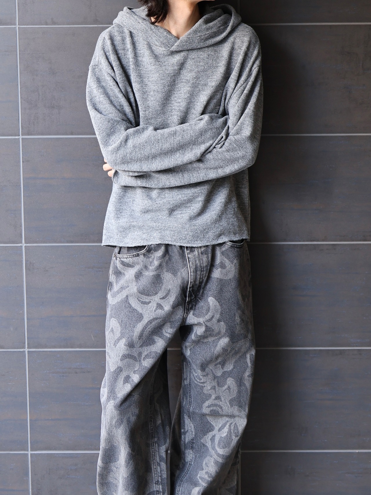 【26aw/ROLDSKOV】rambo hoodie light grey
