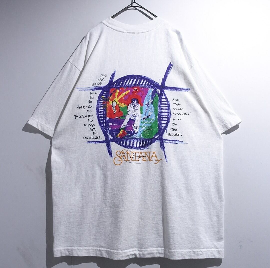 90s “Hard Rock CAFE” White Art Print Design T-Shirt