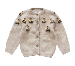 送料無料 OliviMilly/Bee cardigan-wheat