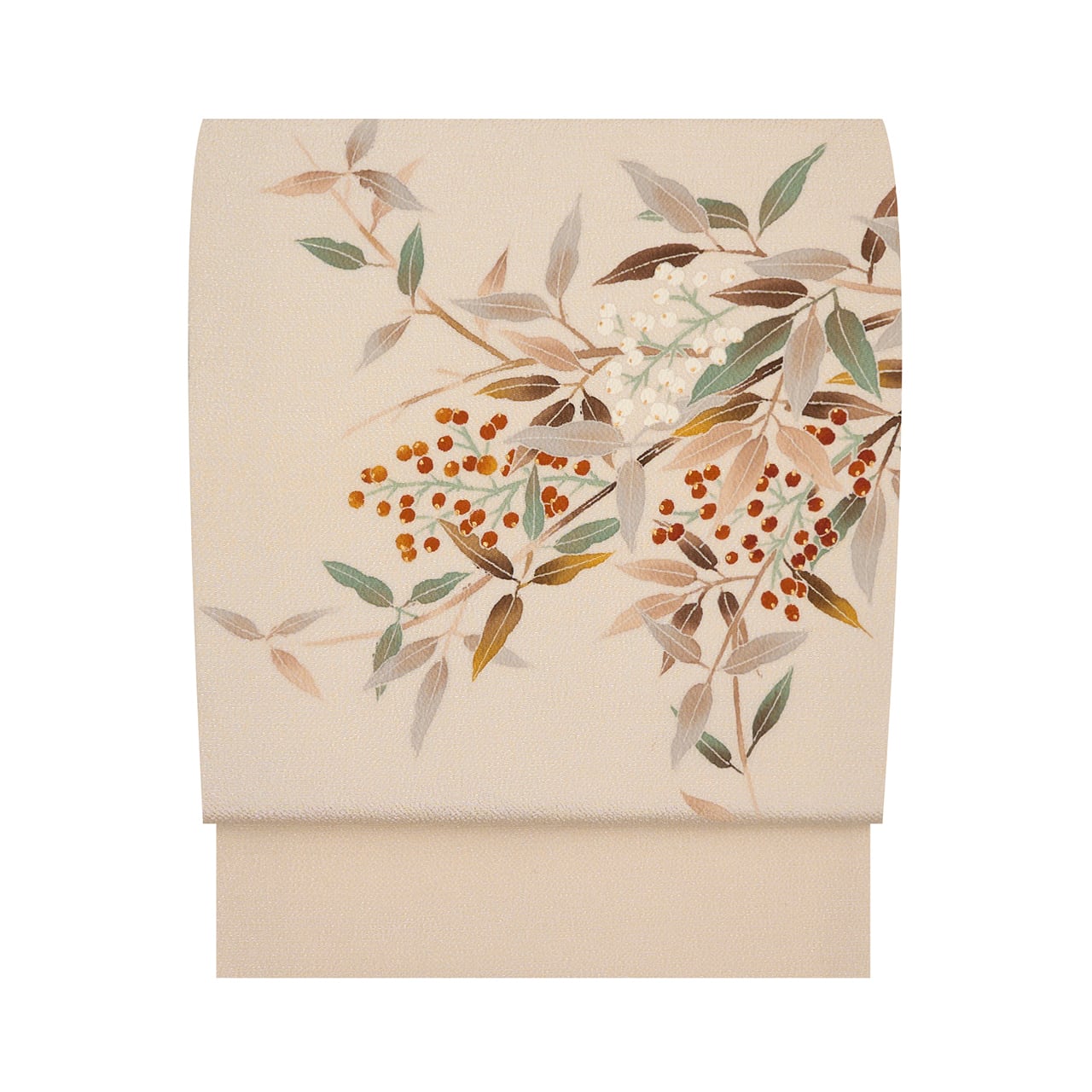 日本工芸会正会員 坂井教人 松の模様 鎌倉友禅 開名古屋帯【中古