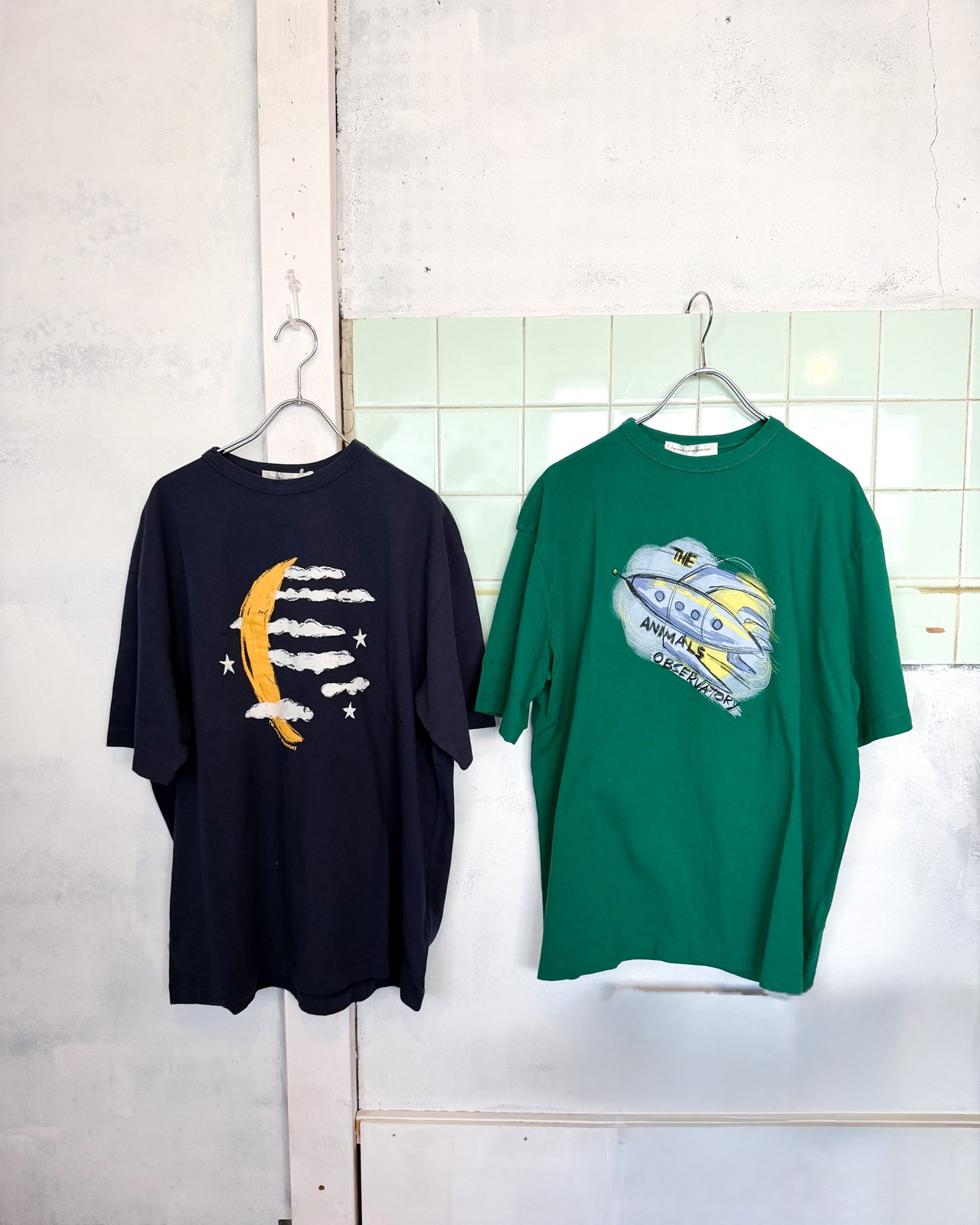 【The Animals Observatory 14Y】COLLIE & SHARK WARM T-SHIRT