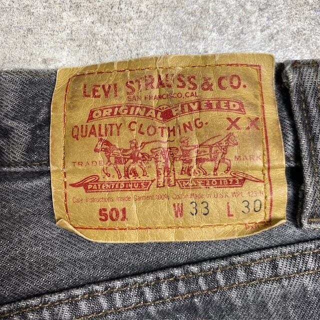 90's Levi's 501-0658 先染めブラックデニムパンツ USA製 W33 90's Levi's 501-0658 先染めブラックデニムパンツ USA製 W33