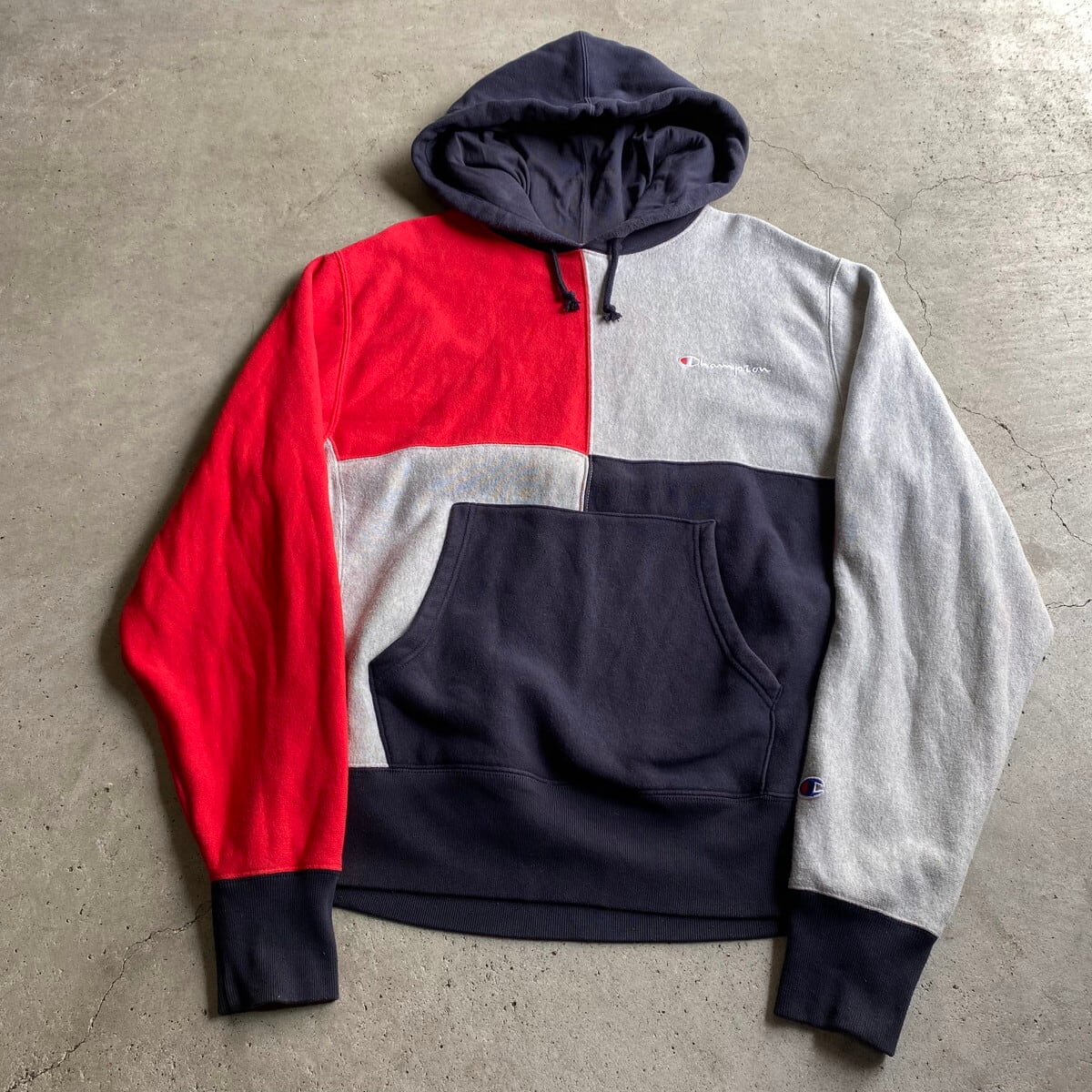 Champion チャンピオン 青タグ 復刻 マルチカラー リバースウィーブ 