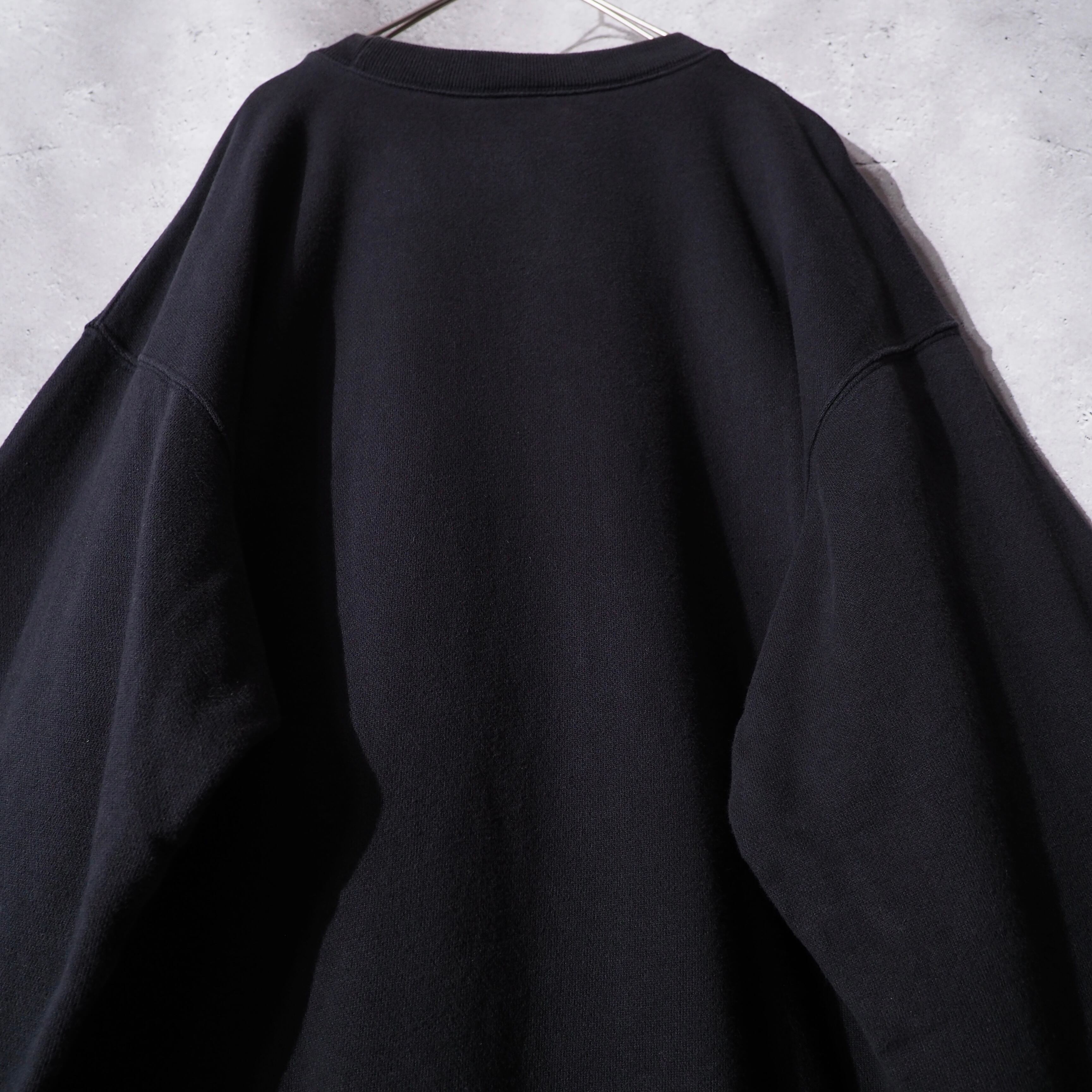 ” Champion ” logo printed sumikuro color sweat shirt