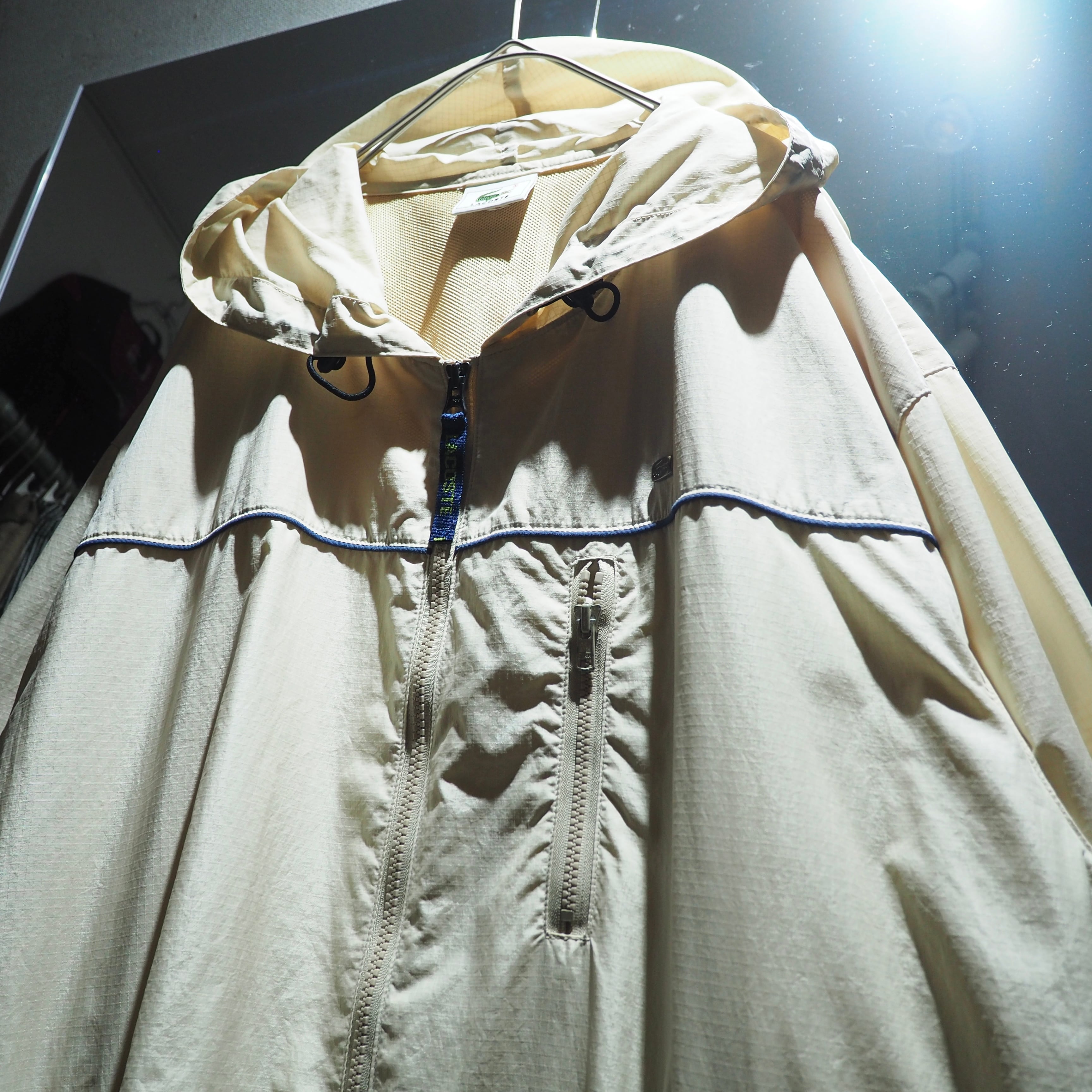 1990s " LACOSTE " Multi Tech gimmick vintage loose nylon jacket