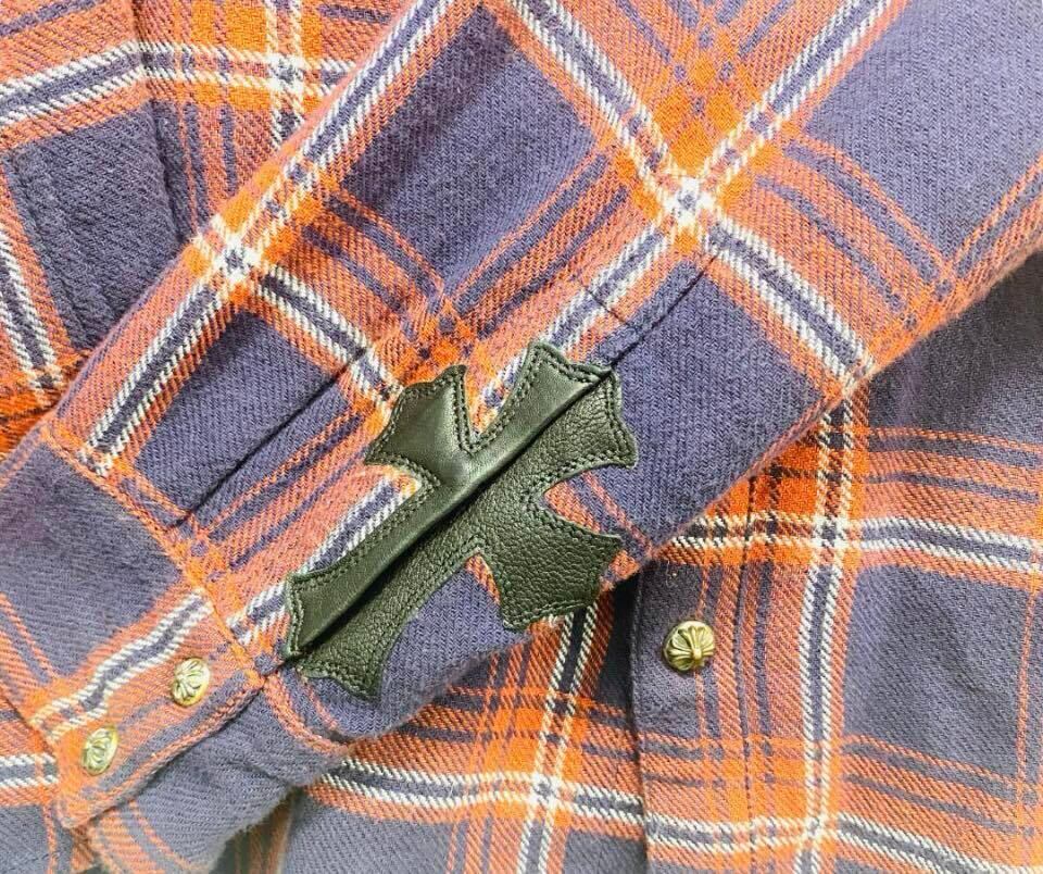 CHROME HEARTS クロムハーツ Cross Patch Check Shirt クロスパッチ