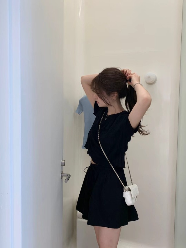 (予約) ounce / Chloe half tee 2color