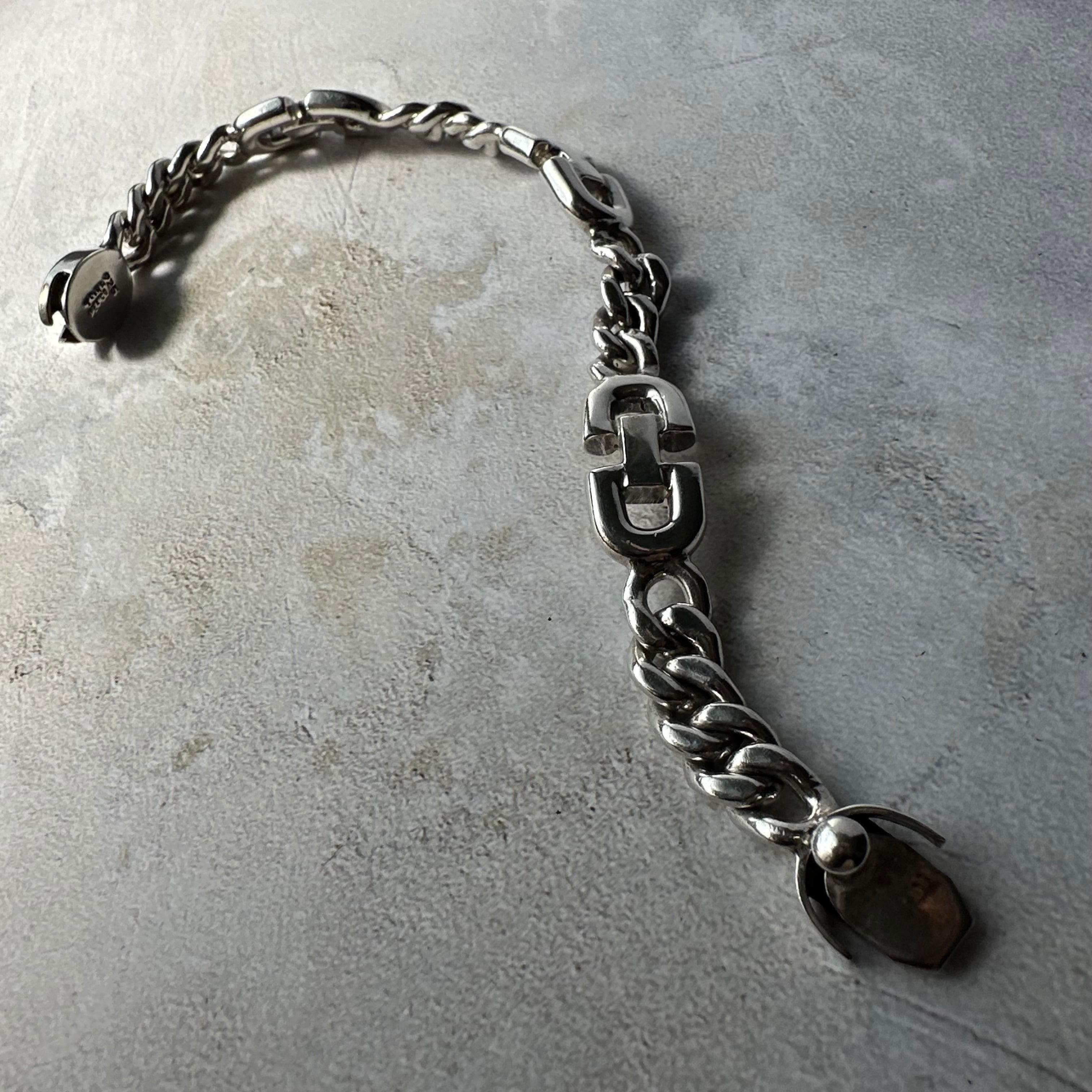 Vintage Modernist Chain Link Bracelet Silver925 Made in Mexico
