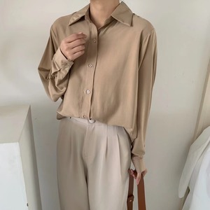 バックシャンとろみシャツ　AJ2205-602