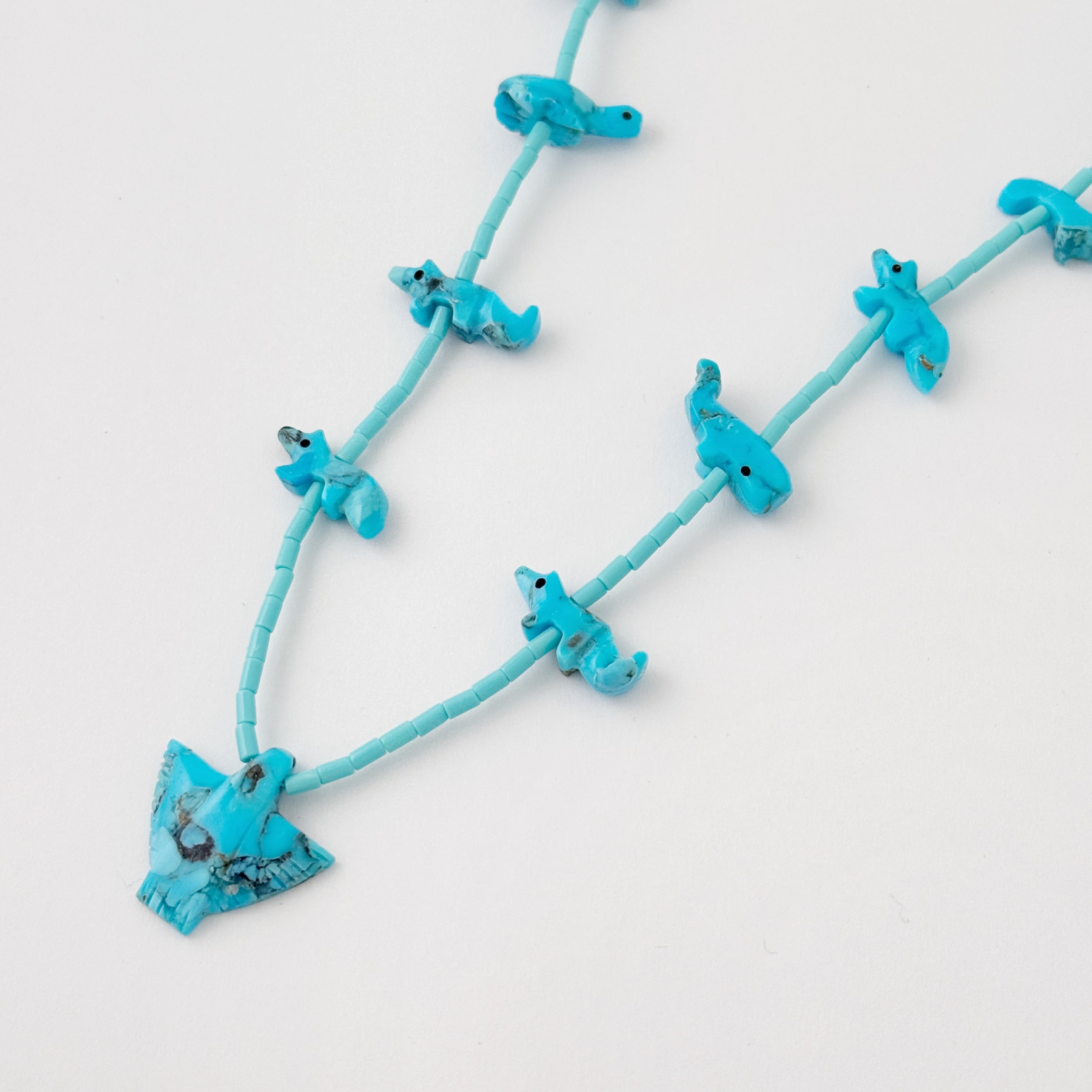 《Indian Jewelry》一点物 ターコイズ フェティッシュネックレス