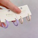 不規則エナメルドロップピアス - YINIAN