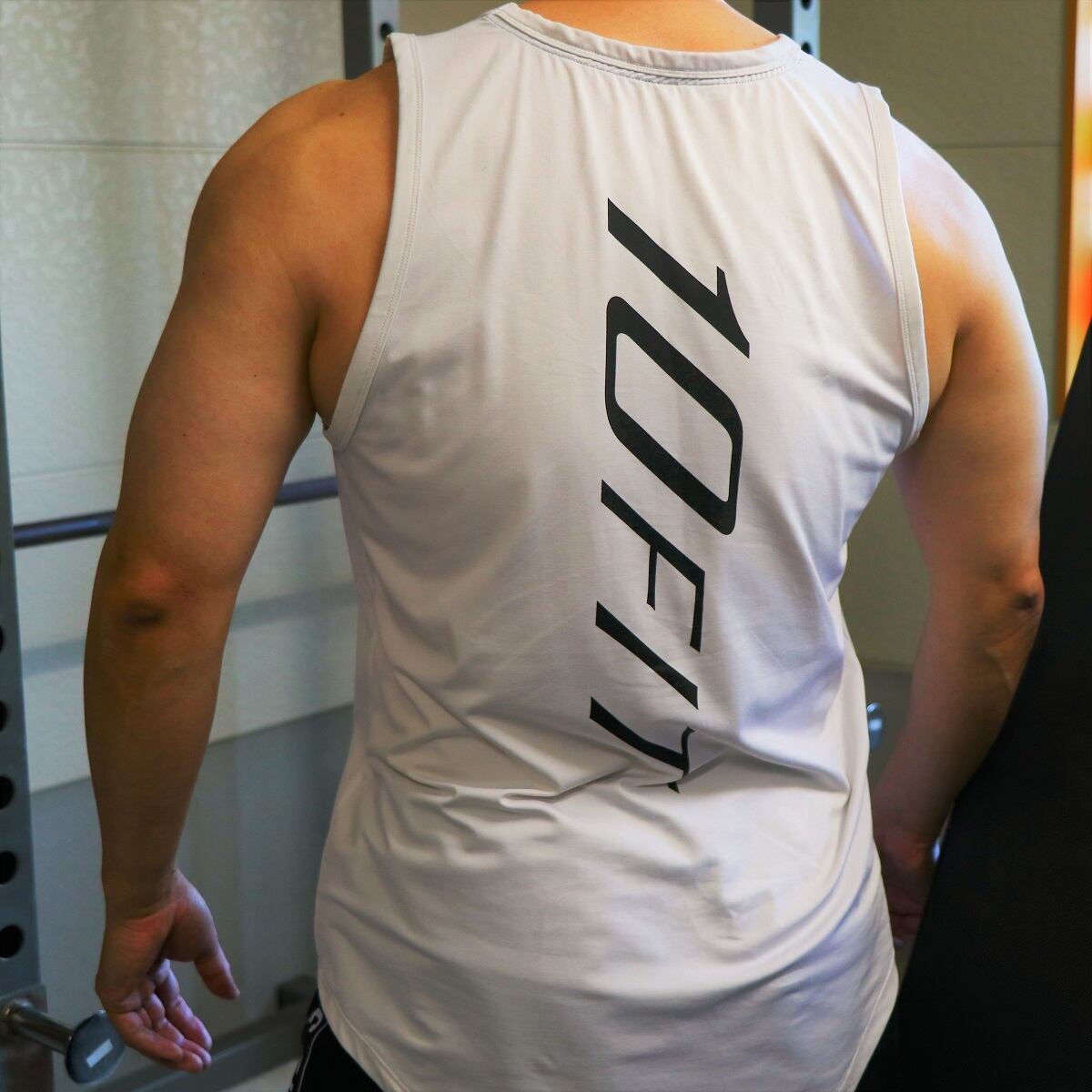 10FIT TE-18 タンクトップ ジムウェア トレーニング 筋トレ 白