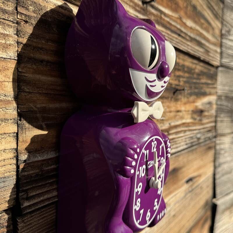 Kit Cat Klock キットキャットクロック 白、紫、赤、made in USA 目