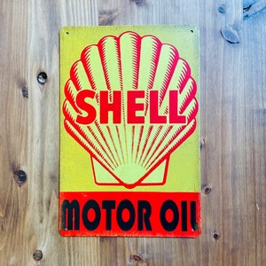 ”SHELL MOTOR OIL” 看板 雑貨 A4サイズ モーターサイクル