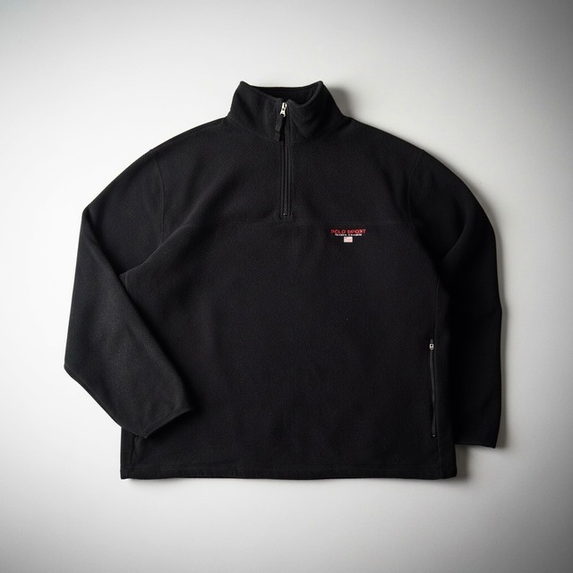 90's POLO SPORT“ブラック“フリース プルオーバー ラルフローレン