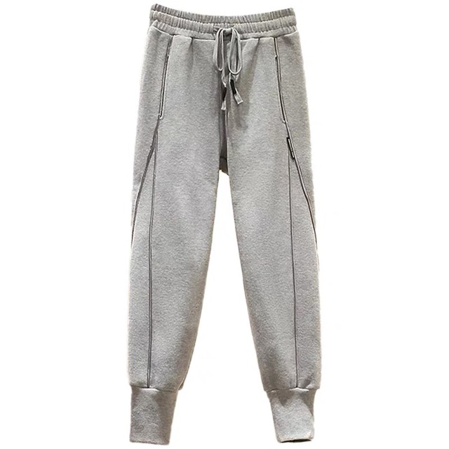 High Waisted Velvet Sweatpants 123652