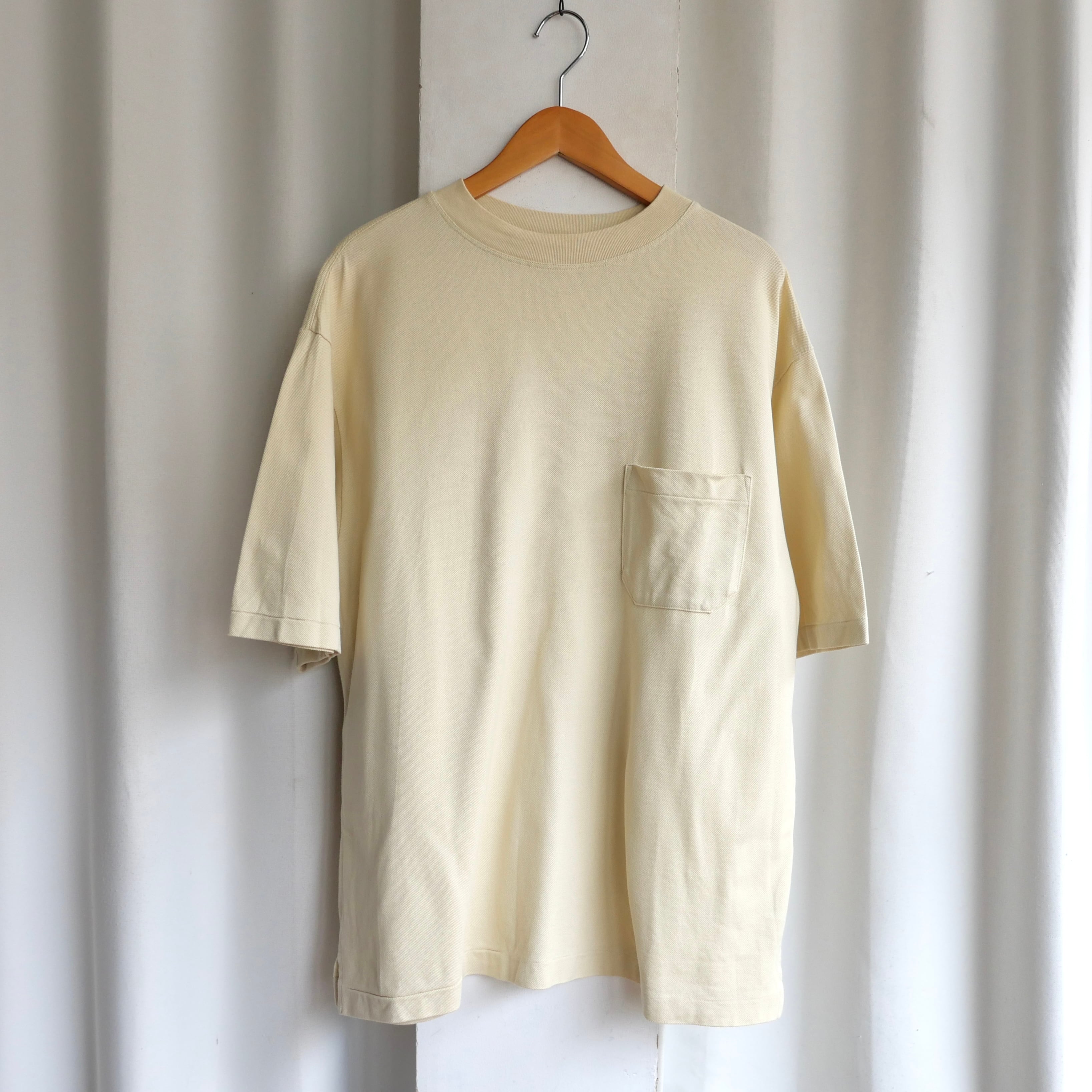 AURALEE 22SS SUPER FINE COTTON SALT SHRINK PIQUE S⁄S BIG TEE