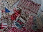 AMERICA antique mini quilt