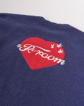 【#Re:room】CACTUS HEART APPLIQUE MALL KNIT［REK164］
