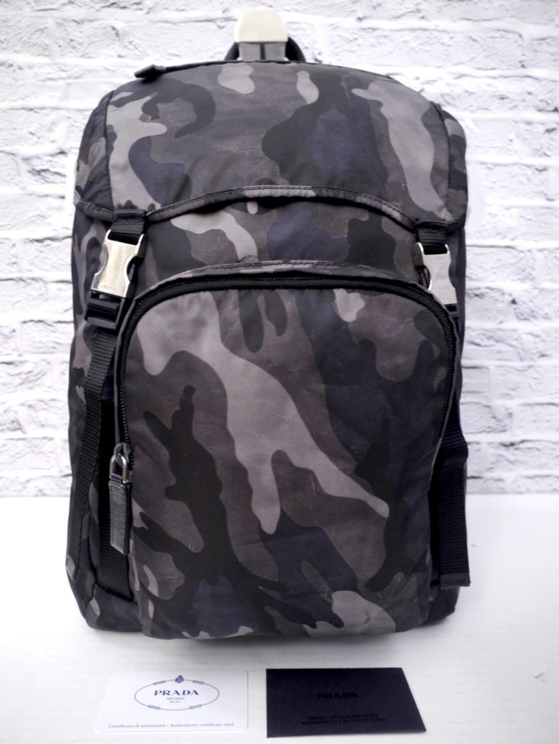 レア◇PRADA プラダ V135 大容量 テスート ナイロン リュック バック 
