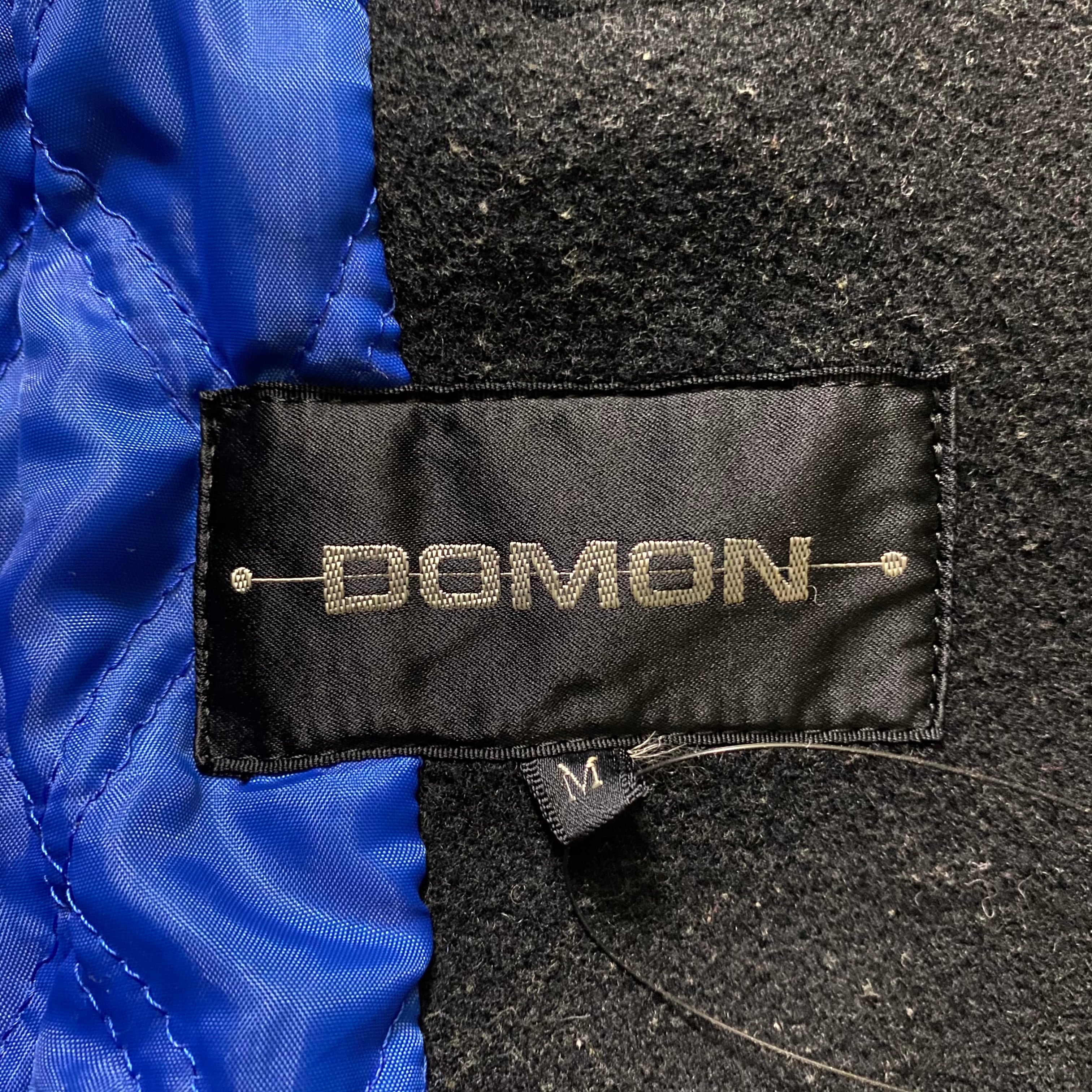 vintage DOMON leather sleeves all black blouson | NOIR ONLINE